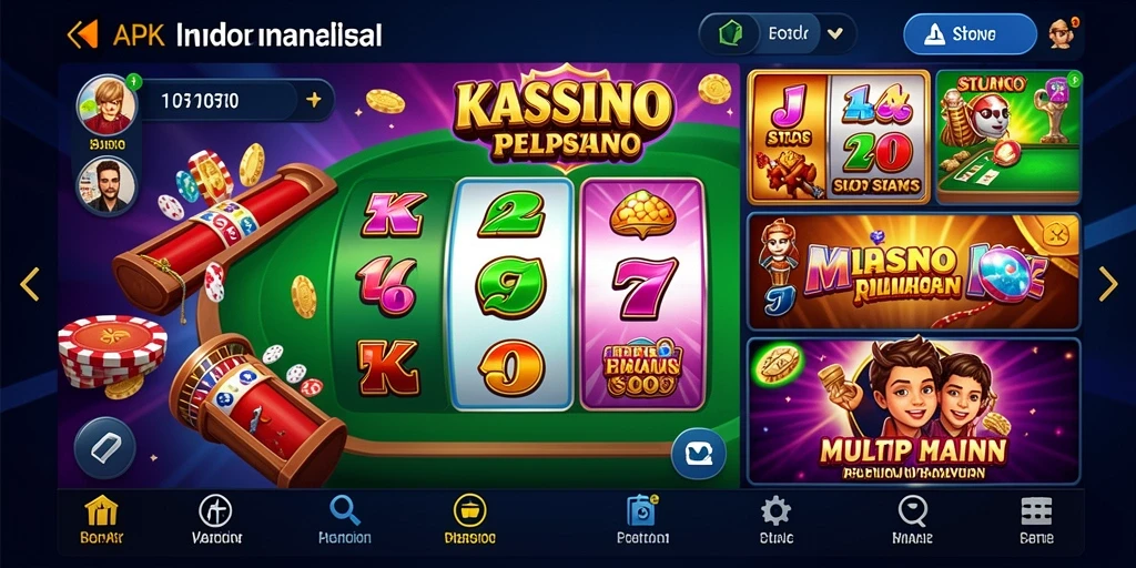 Tampilan menu utama aplikasi AMAN69 yang menarik.