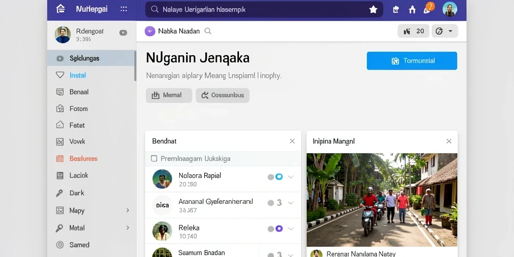 Tampilan antarmuka permainan yang menarik.