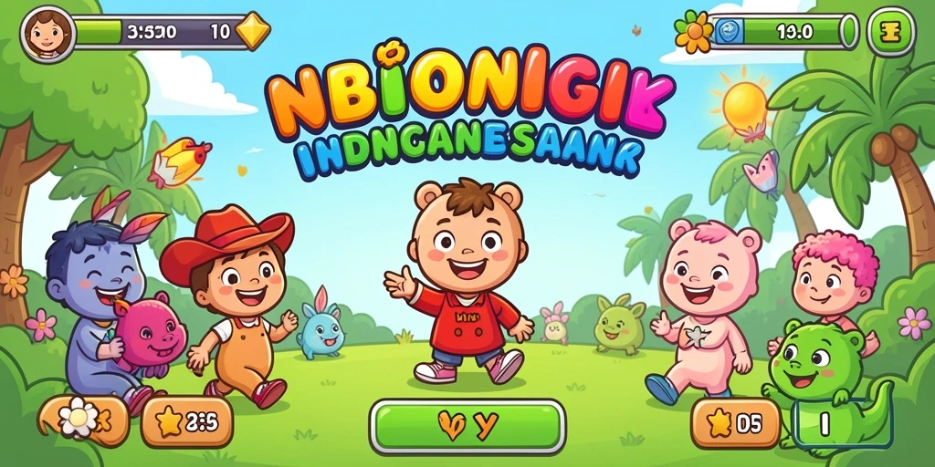 Tampilan awal yang menarik dan penuh warna.