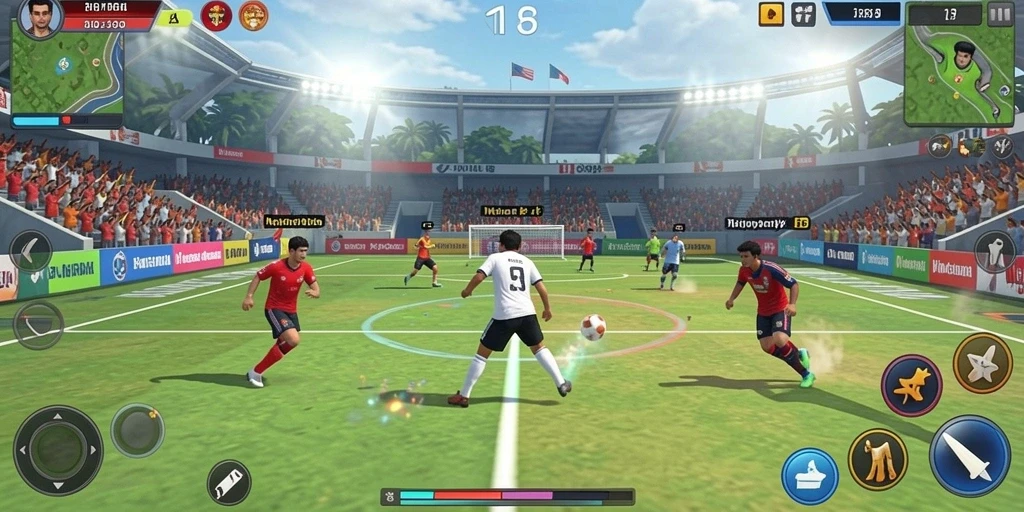 Tampilan awal permainan yang menarik dan mudah dipahami.