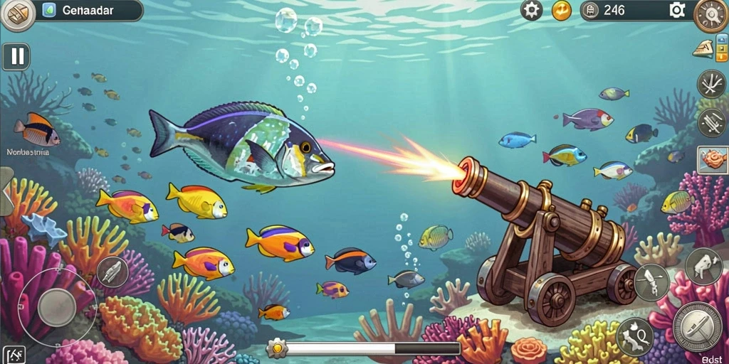Tangkapan layar permainan slot dengan grafis menawan.