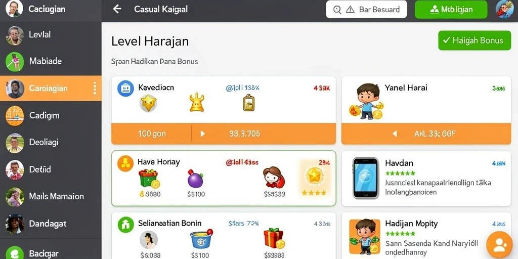 Screenshot menampilkan grafis indah dan karakter unik.