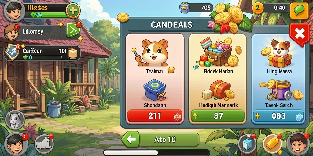 Tampilan utama game yang menarik dan interaktif.
